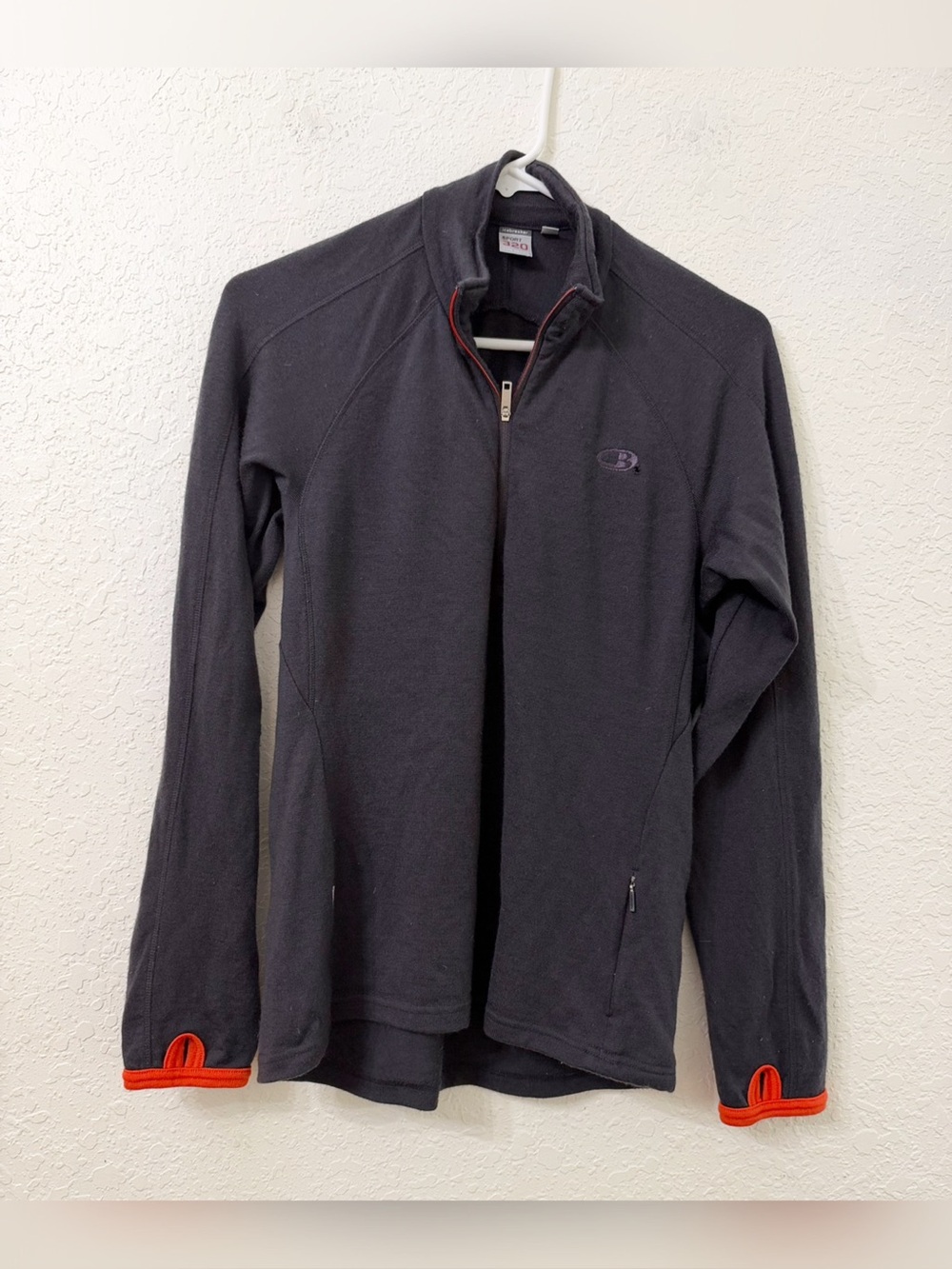 Icebreaker Sport 320 Merino Wool Pullover Sweater Quarter Zip - L
